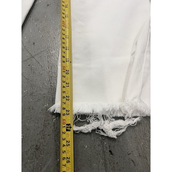 Liverpool Women's White Jeans Hannah Crop Flare Size 10/30 Stretch Denim Pants - Picture 6 of 10